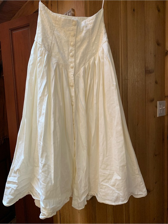 positano Dresses & Skirts - VINTAGE POSITANO WHITE MAXI SKIRT 100% COTTON Petit